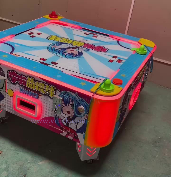 Mini Air Hockey Table 4 Players Coin Operated Game Machine